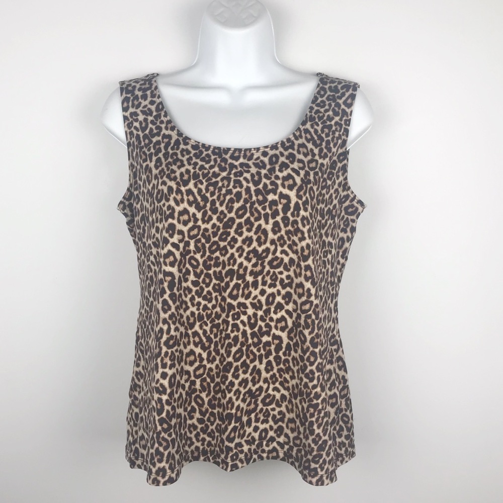 Charter club leopard print tank top
